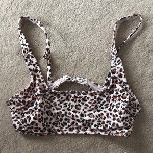 Cheetah bikini top